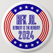 RFK Jr "Kennedy is the Remedy" 2024キャンペーン 缶バッジ (正面)