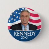 RFK JR - Robert Kennedyフラグ2024の写真 缶バッジ (正面)