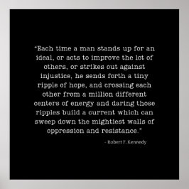 RFK Ripple of Hope Quote  ポスター