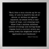 RFK Ripple of Hope Quote  ポスター (正面)