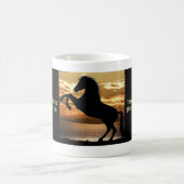 RFMロゴを使用した生活の意味 コーヒーマグカップ (中央)