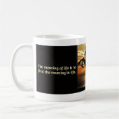 RFMロゴを使用した生活の意味 コーヒーマグカップ (左)