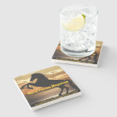 RFMロゴモダン1 ストーンコースター (横)