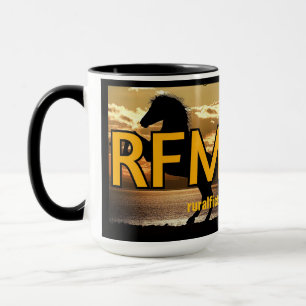 RFM馬と日没/日の出 マグカップ