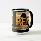 RFM馬と日没/日の出 マグカップ (正面右)