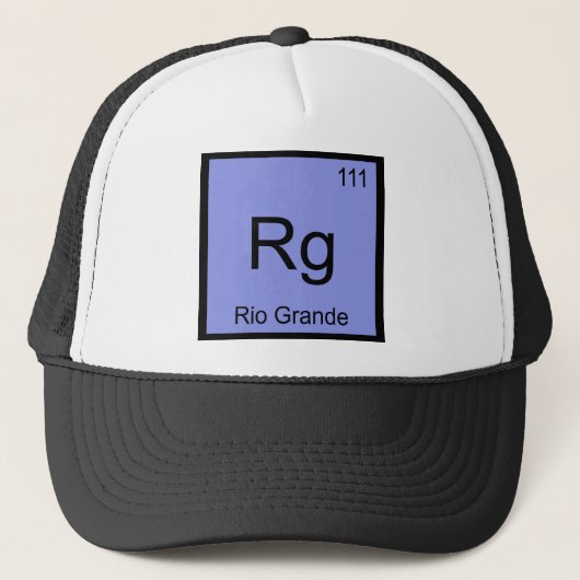 Rg - リオグランデ 化学元素記号 川 Tee キャップ (正面)