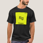 Rg - レゲエ おもしろ 化学 元素記号 Tシャツ (正面)