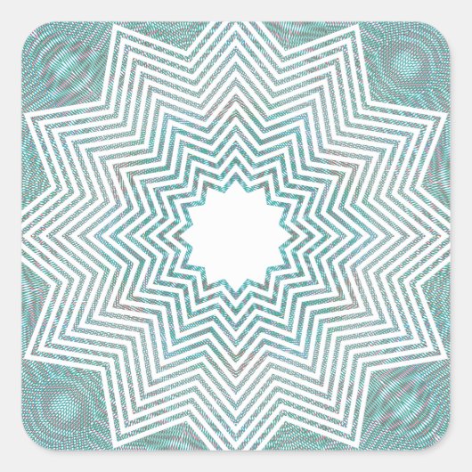 RGBパターンフレーク スクエアシール (正面)