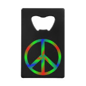 RGBピースサイン クレジットカード栓抜き (正面)