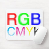 RGB CMYK マウスパッド (マウス)