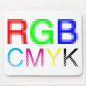 RGB CMYK マウスパッド (正面)