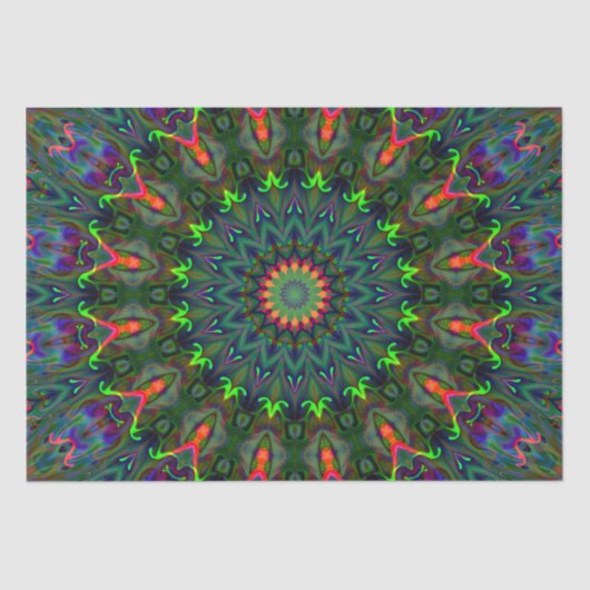rgb colored mandala 薄葉紙 (正面)