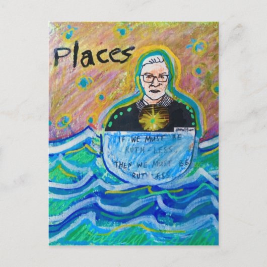 RGB Ruth Bader Ginsburg もし Ruth Less ポストカード (正面)