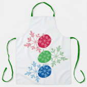 RGB Snowflakes エプロン (正面)