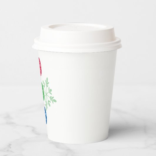 RGB Snowflakes 紙コップ (左)