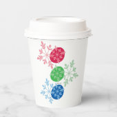 RGB Snowflakes 紙コップ (正面)