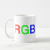 RGBpixelated コーヒーマグカップ (左)