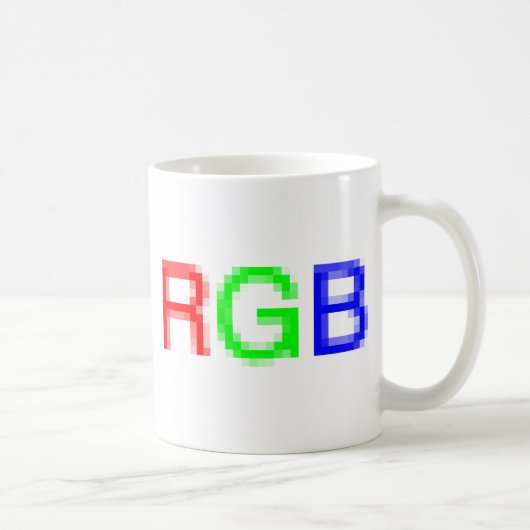 RGBpixelated コーヒーマグカップ (右)