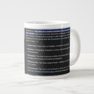 RGPhoto Wermz Logo with Description Giant Coffee M ジャンボコーヒーマグカップ