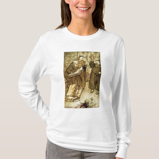 「RHのコクマルガラスのアーサーRackham |Illustration Tシャツ (正面)