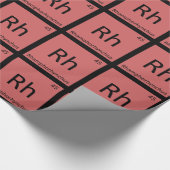 Rh - ランフォリンクス 化学記号 ラッピングペーパー (角)