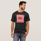 Rh - レッド・ヘリング 化学元素記号 おもしろ T シャツ (正面フル)