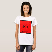 Rh - Rudoph化学素おもしろい子シンボルティー Tシャツ (正面フル)