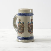 Rheinbergen紋章入りのステイン ビールジョッキ (正面左)