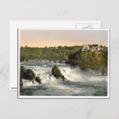 Rheinfall mit Schloss Laufen, Schiffchen.クラシック ポストカード (正面/裏面)