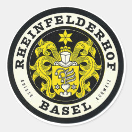 Rheinfelderhofバーゼルスイス旅行ステッカー ラウンドシール