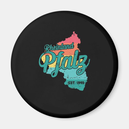 Rheinland Pfalz Bundesland Deutschland マグネット (正面)