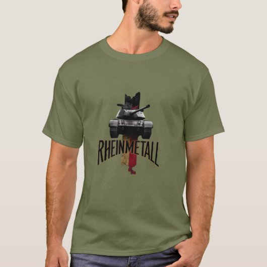 Rheinmetall Leopard 2 Panzer T-Shirt  Tシャツ (正面)