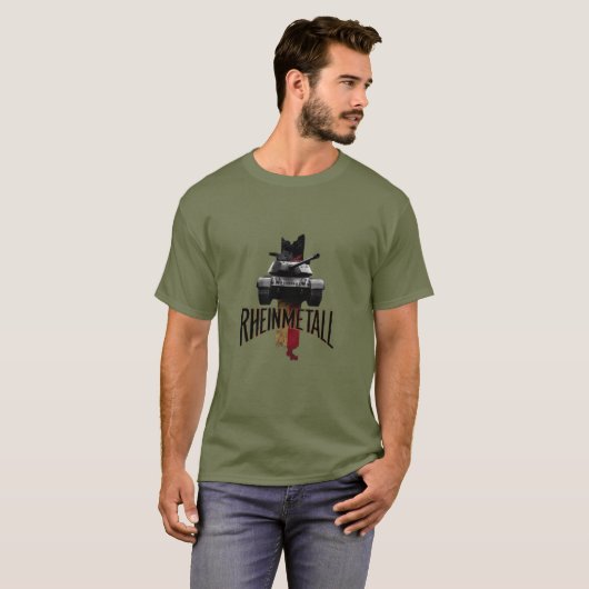Rheinmetall Leopard 2 Panzer T-Shirt  Tシャツ (正面フル)