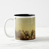 Rheinsbergのボート旅行 ツートーンマグカップ (左)