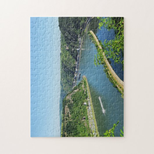 Rheintal an der Loreley ジグソーパズル (縦)
