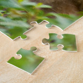 Rhesus Monkeyベビー、Monkey Temple、ジャイプール ジグソーパズル (側面)