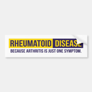 Rheumatoid病気のバンパーステッカー バンパーステッカー