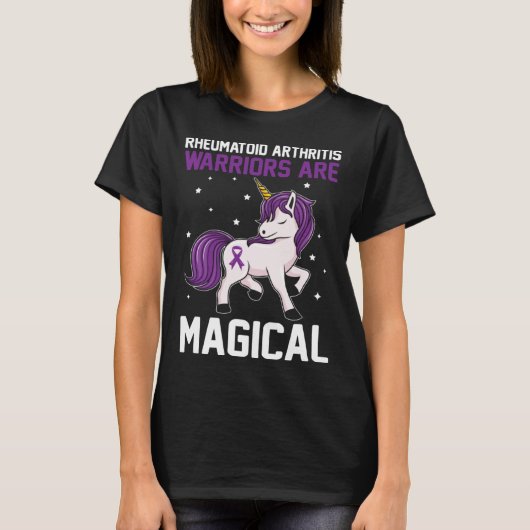 Rheumatoid Arthritis Warriors Are Magical Awarenes Tシャツ (正面)