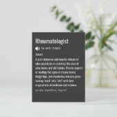 Rheumatologist definition ポストカード (スタンド正面)
