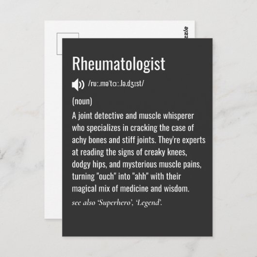 Rheumatologist definition ポストカード (正面/裏面)