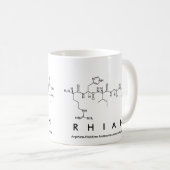 Rhianペプチド名mug コーヒーマグカップ (正面右)