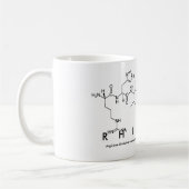 Rhiannaペプチド名mug コーヒーマグカップ (左)