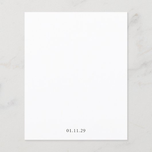 Rhianna 伝統的 Wedding日付を保存 (裏面)