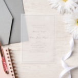 Rhianna 伝統的 Wedding日付を保存 ベラム紙招待状<br><div class="desc">伝統的スタイルウェディングは日を保存しシンプルてミニマル、クラシックセリフのフォントで自分の名前とイベントの詳細と名エレガント前のとデザイン。</div>