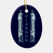 Rhiannonの馬のケルト族のオーナメント セラミックオーナメント (裏面)