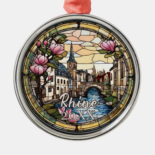 Rhine River Germany メタルオーナメント (正面)
