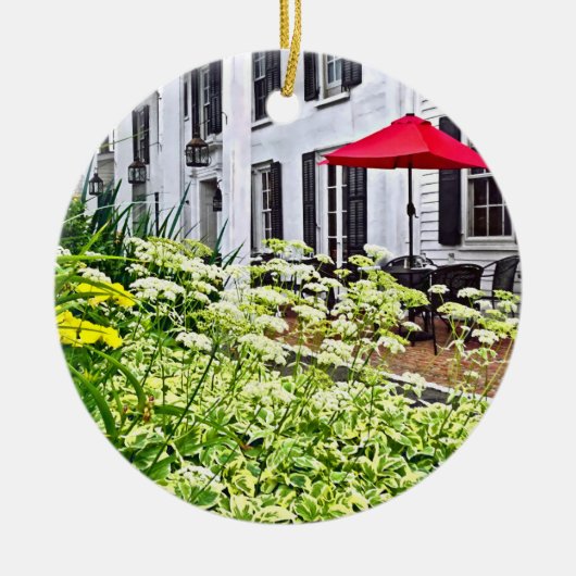 Rhinebeck NY – 屋外シート セラミックオーナメント (正面)