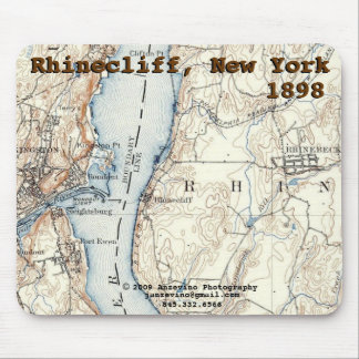 Rhinecliffの歴史的な地図のmousepad マウスパッド
