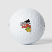 Rhineland-Palatinateドイツ連邦州RLP ゴルフボール (正面)