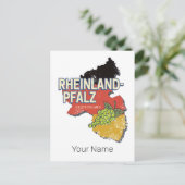 Rhineland-Palatinateドイツ連邦州RLP シーズンポストカード (スタンド正面)